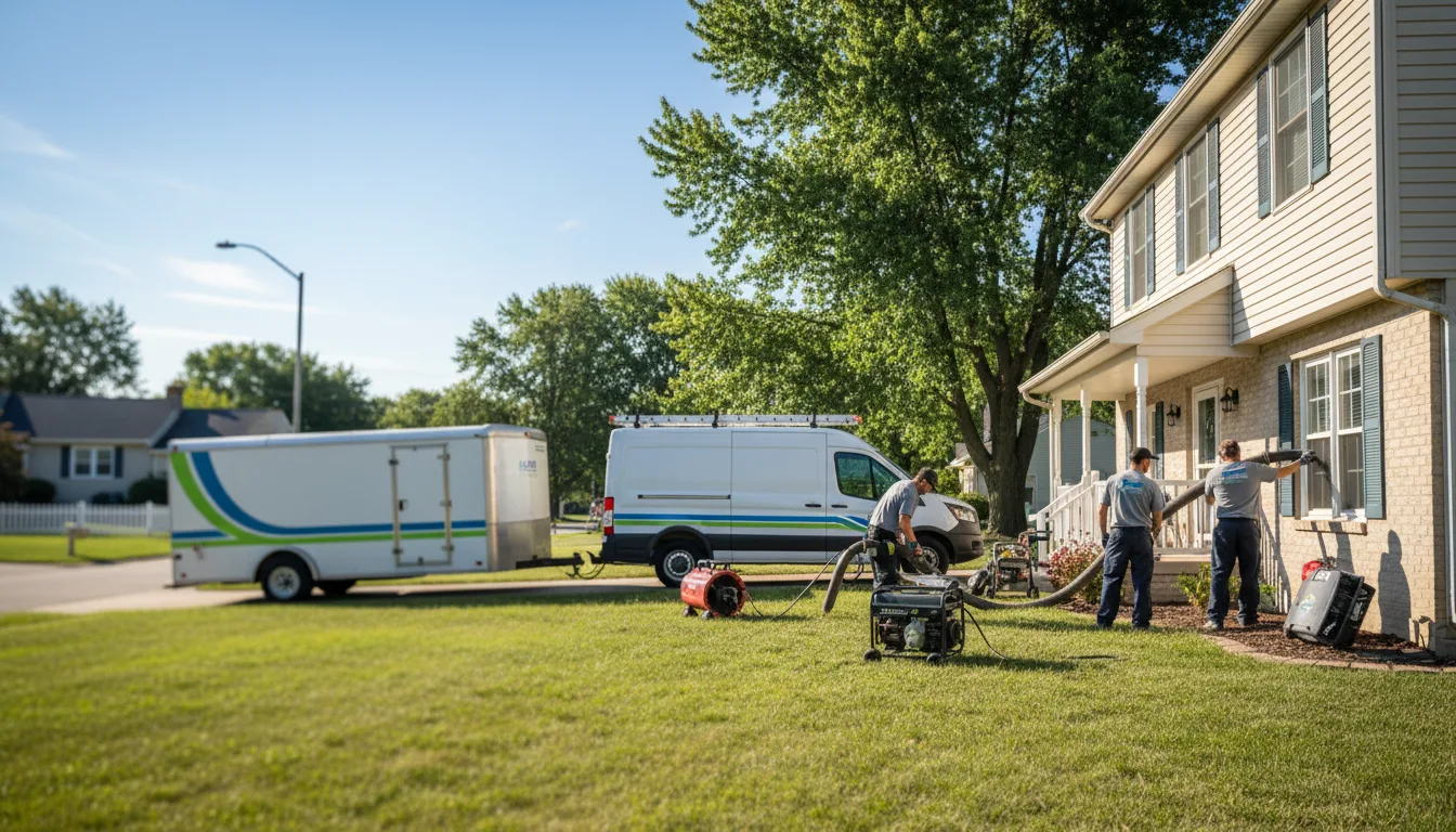 Flooded Basement Restoration And Cleanup With Repair in Central, IN near me
